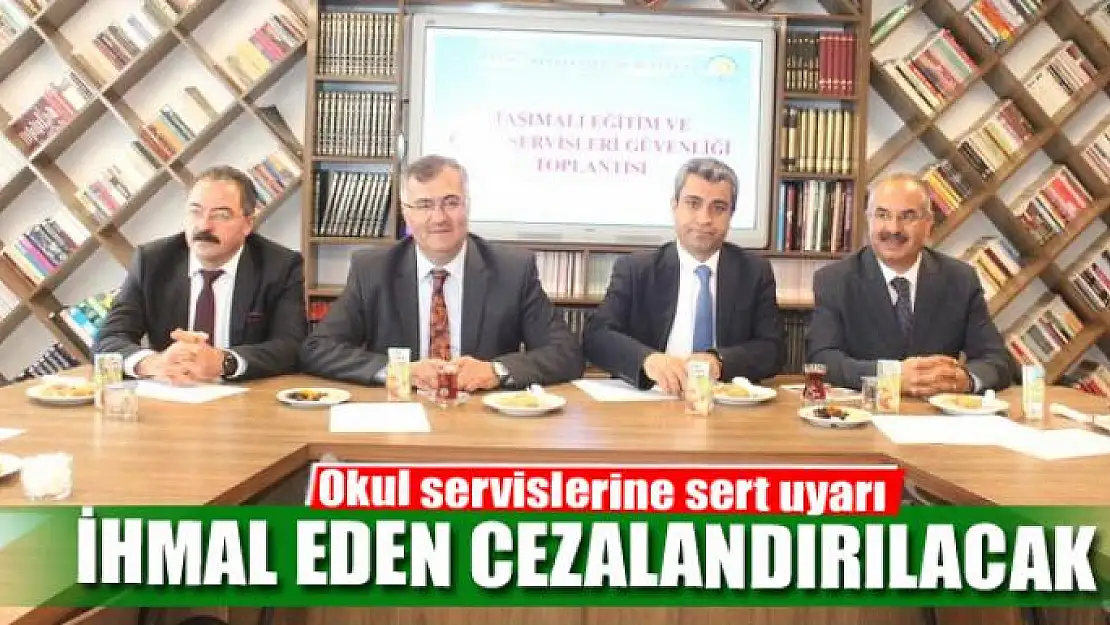 Okul servislerine sert uyarı