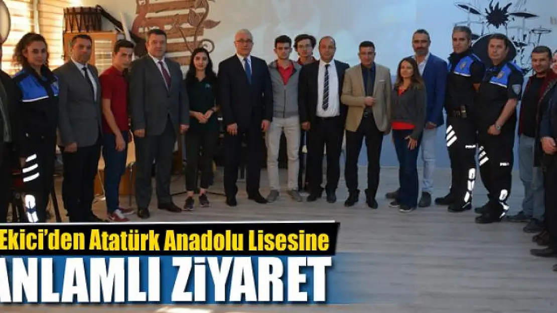 Müdür Ekici'den Atatürk Anadolu Lisesine ziyaret