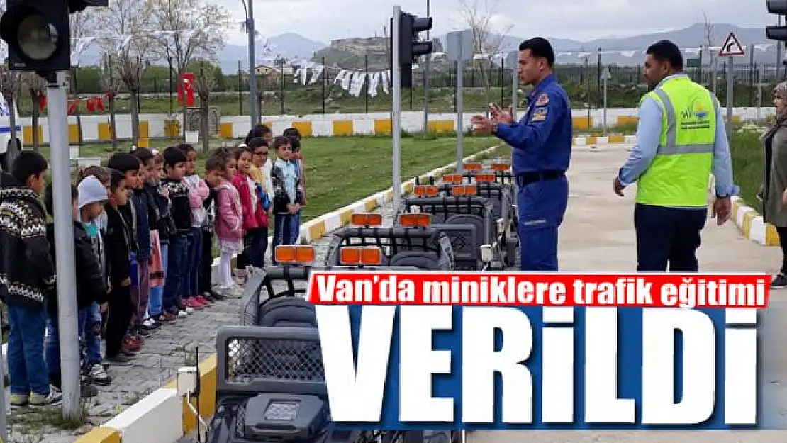 Van'da miniklere trafik eğitimi 