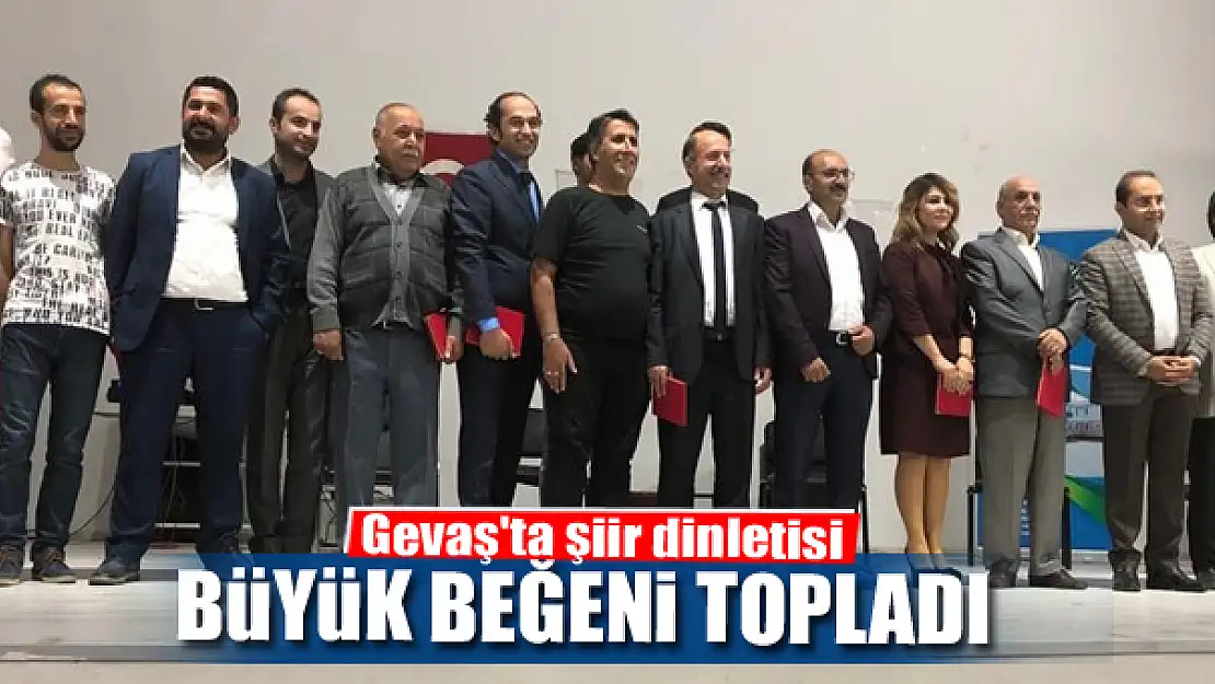 Gevaş'ta şiir dinletisi