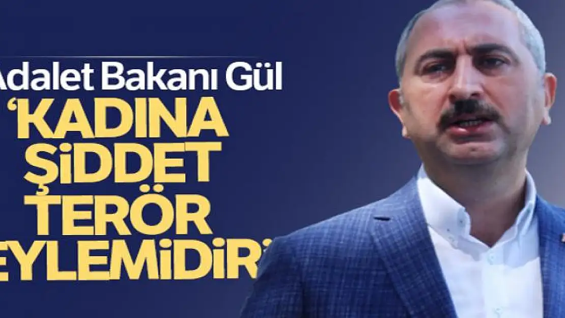 Bakan Gül: 'Kadına şiddet bir terör eylemidir'