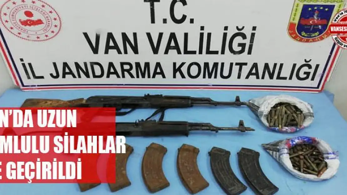 Van'da terör operasyonu, uzun namlulu silahlar ele geçirildi