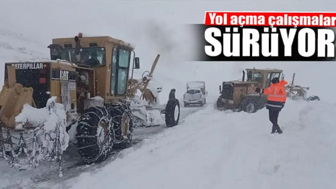 Yol açma çalışmaları sürüyor