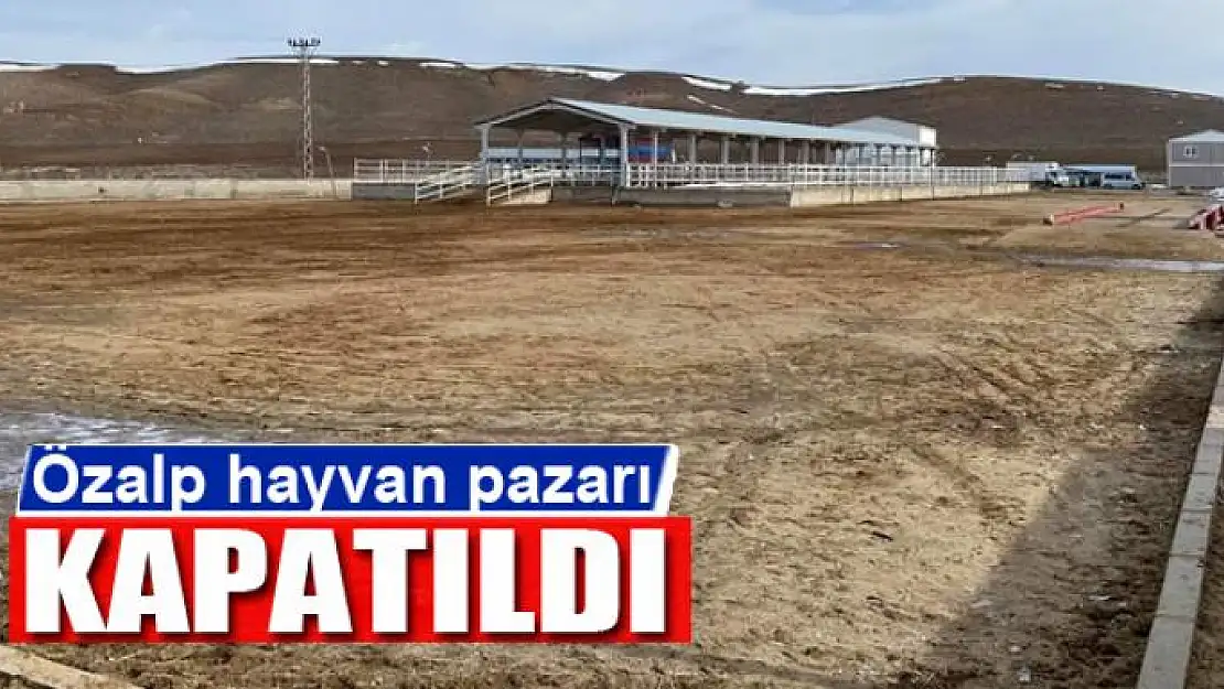 Özalp hayvan pazarı kapatıldı