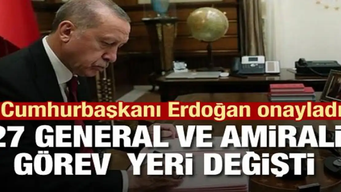 General ve amiral atamaları Resmi Gazete'de