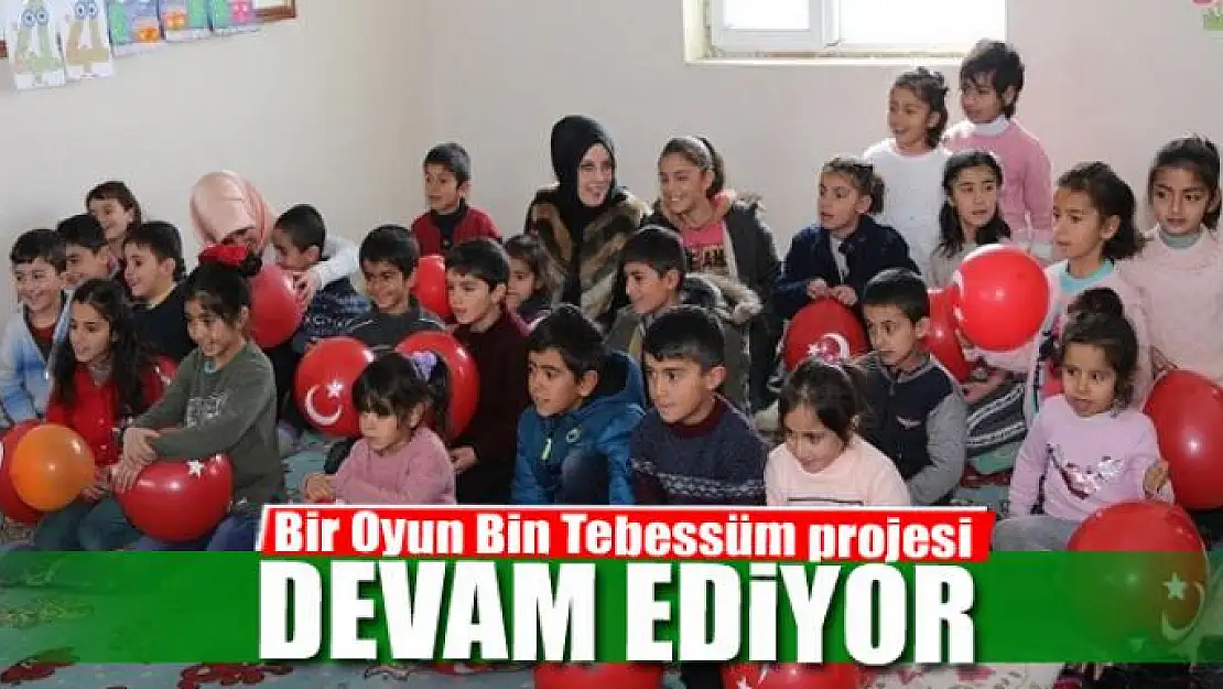 Başkale'de 'Bir Oyun Bin Tebessüm' projesi devam ediyor