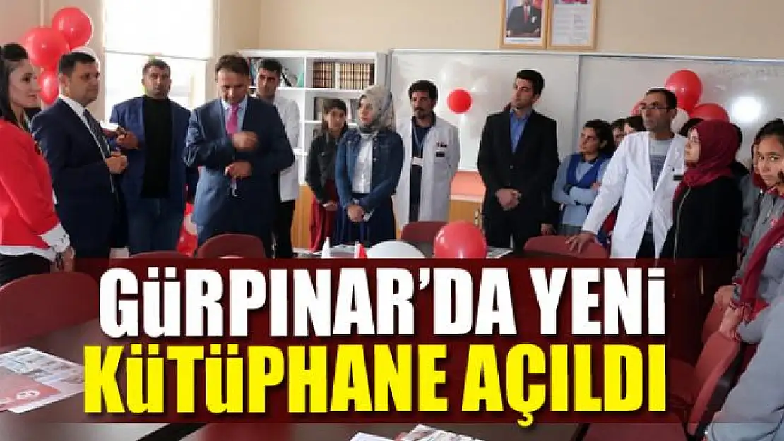 Gürpınar'da kütüphane açılışı 