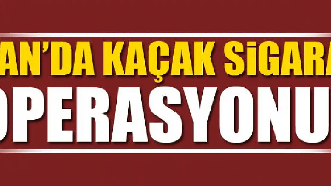 Van'da Kaçak Sigara Operasyonu