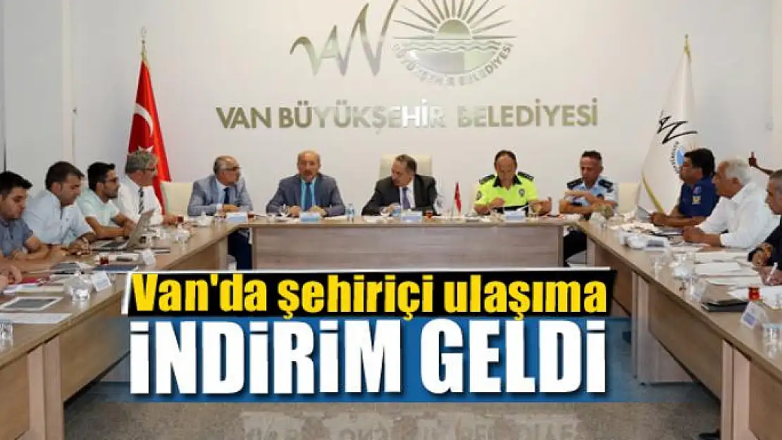 Van'da şehiriçi ulaşıma indirim geldi