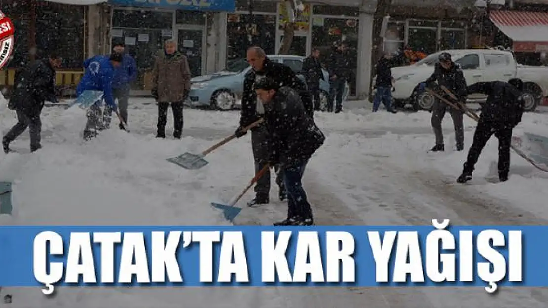 Çatak'ta kar yağışı