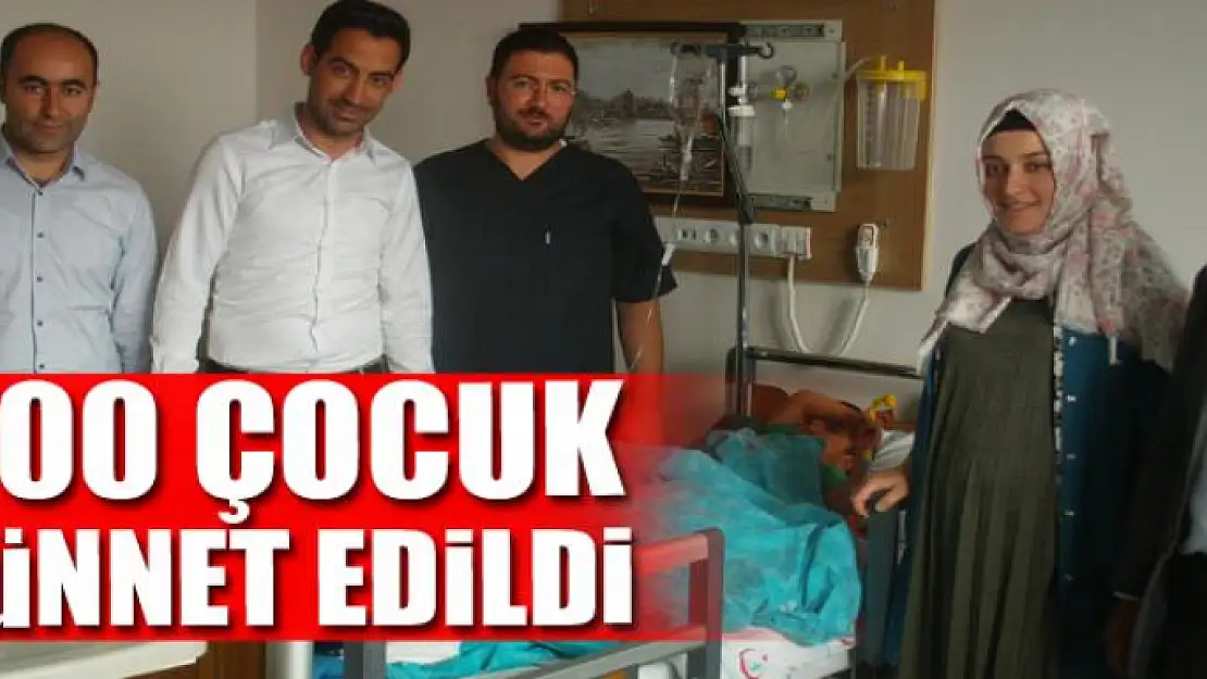 500 çocuk sünnet edildi