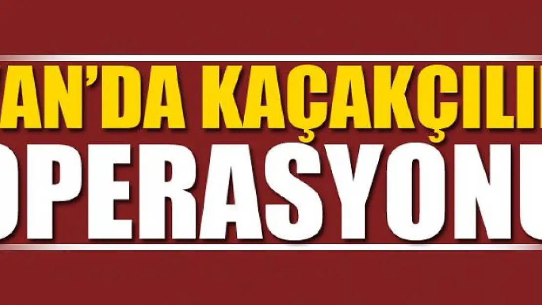 VAN'DA KAÇAKÇILIK OPERASYONU