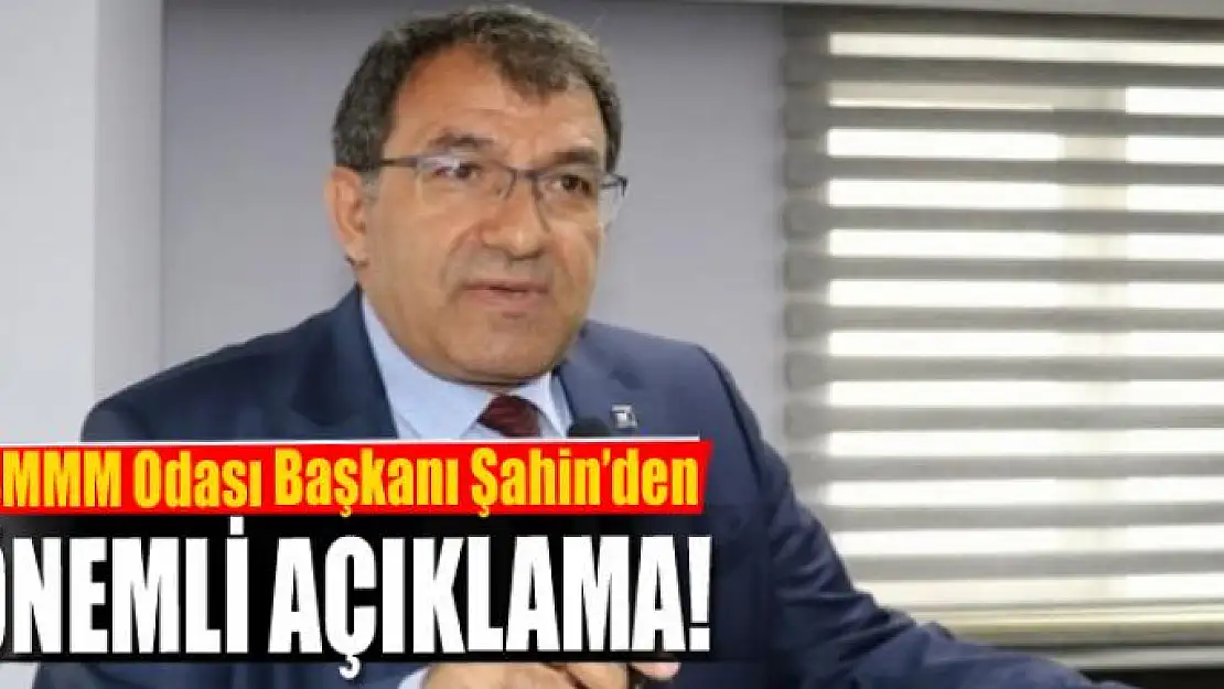 Başkan Şahin'den önemli açıklama