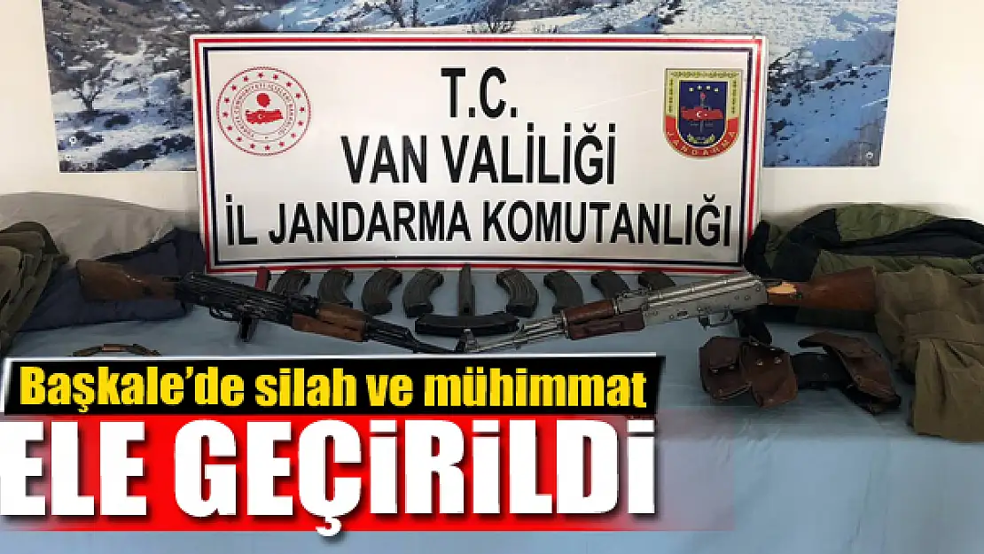 Başkale'de silah ve mühimmat ele geçirildi