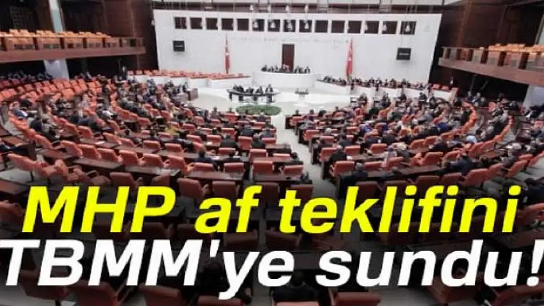 MHP, af teklifini TBMM'ye sundu!