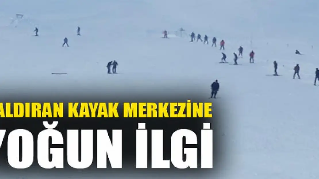 Çaldıran kayak merkezine yoğun ilgi