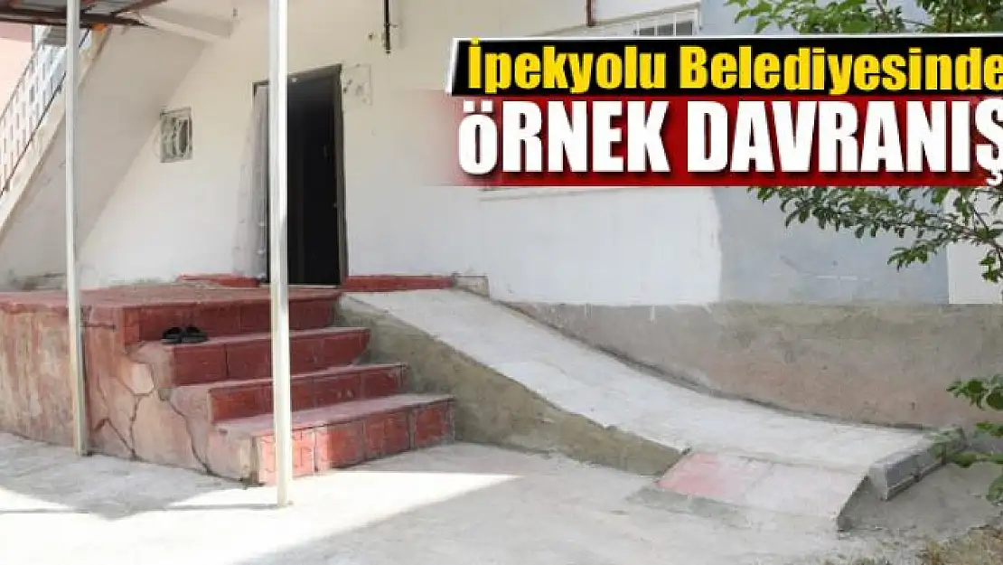 İpekyolu Belediyesinden örnek davranış