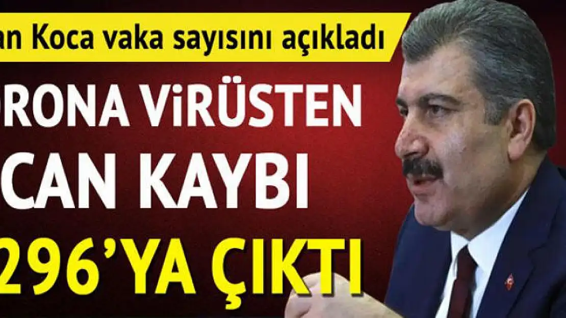 Sağlık Bakanı Koca son vaka ve ölüm sayısını açıkladı! İyileşen hasta sayısında artış