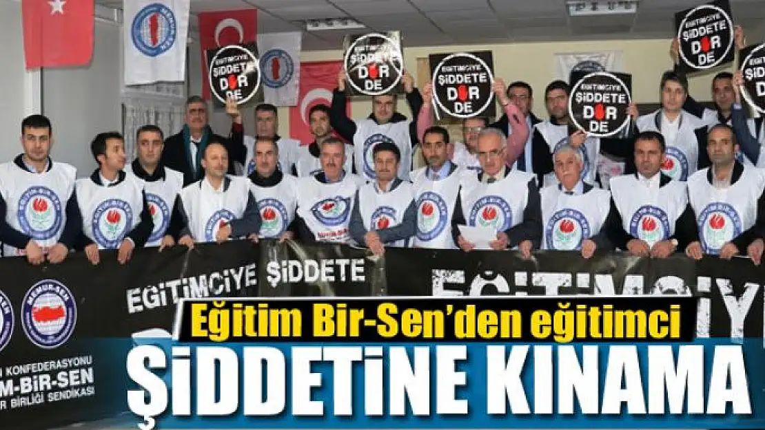 Eğitim Bir-Sen'den eğitimci şiddetine kınama 