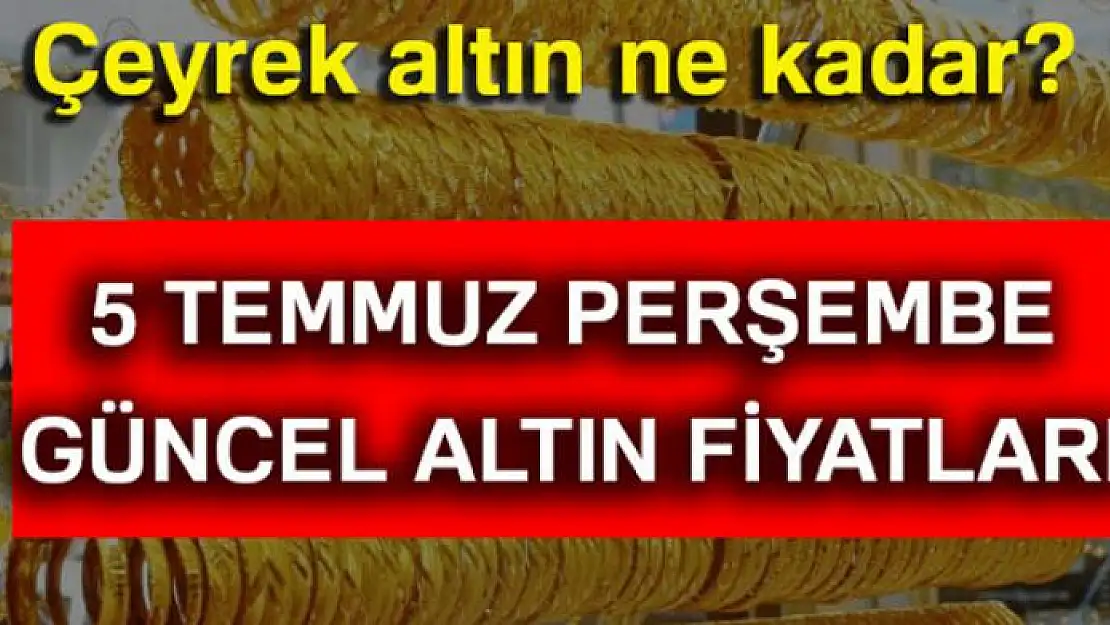 Serbest piyasada altın fiyatları