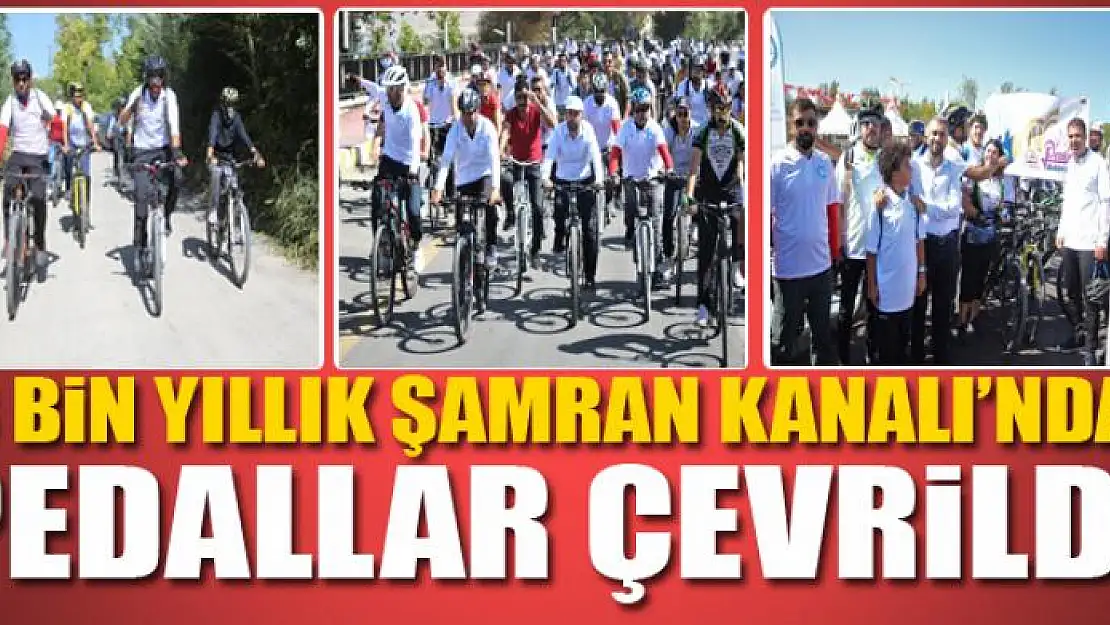 3 bin yıllık Şamran Kanalı'nda pedallar çevrildi