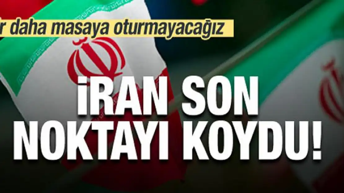 İran, son noktayı koydu! Çok kritik açıklama