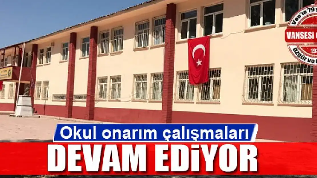 Çaldıran Belediyesinden okul onarımı