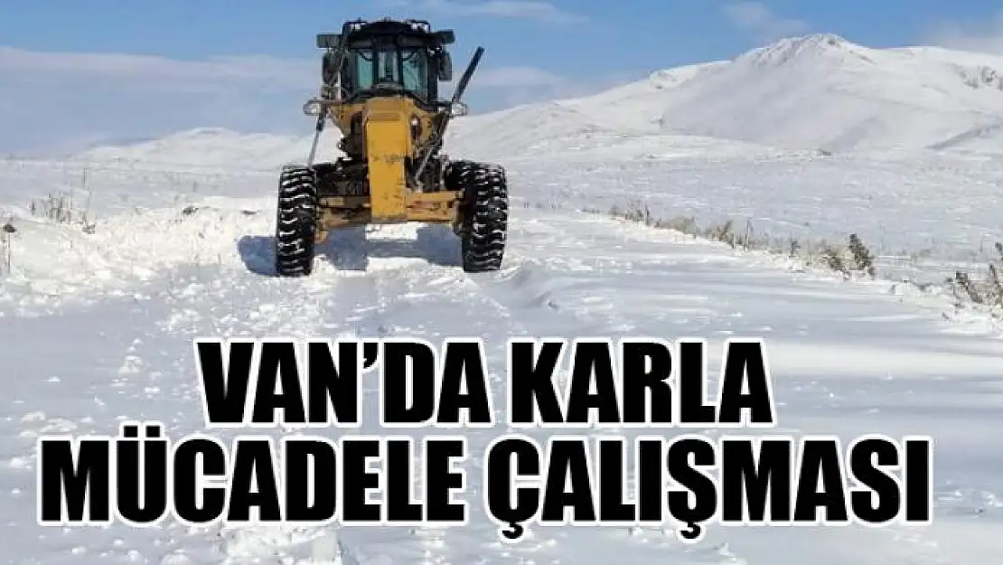 Van'da karla mücadele çalışması