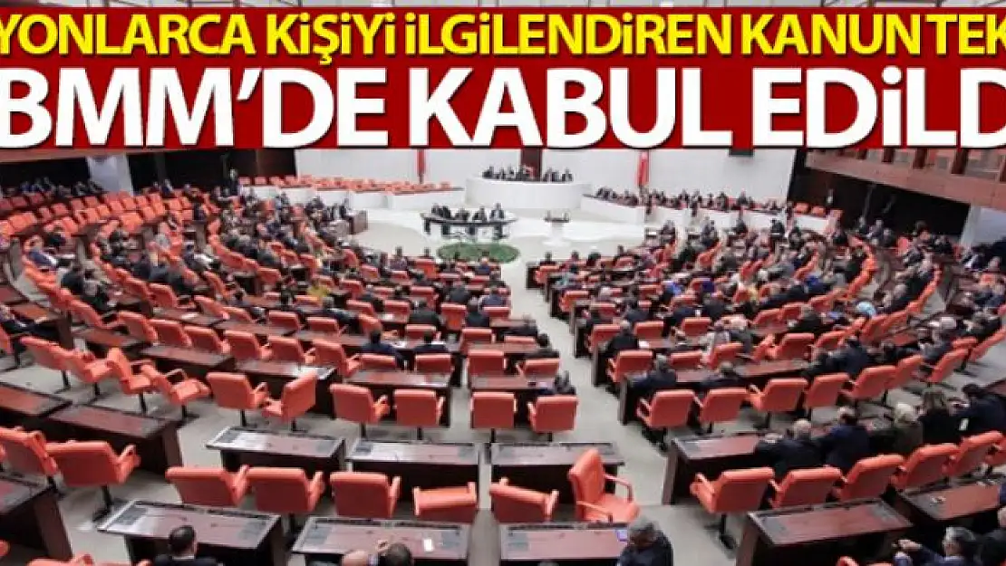 İşsizlik Sigortası Kanun Teklifi TBMM'de kabul edildi