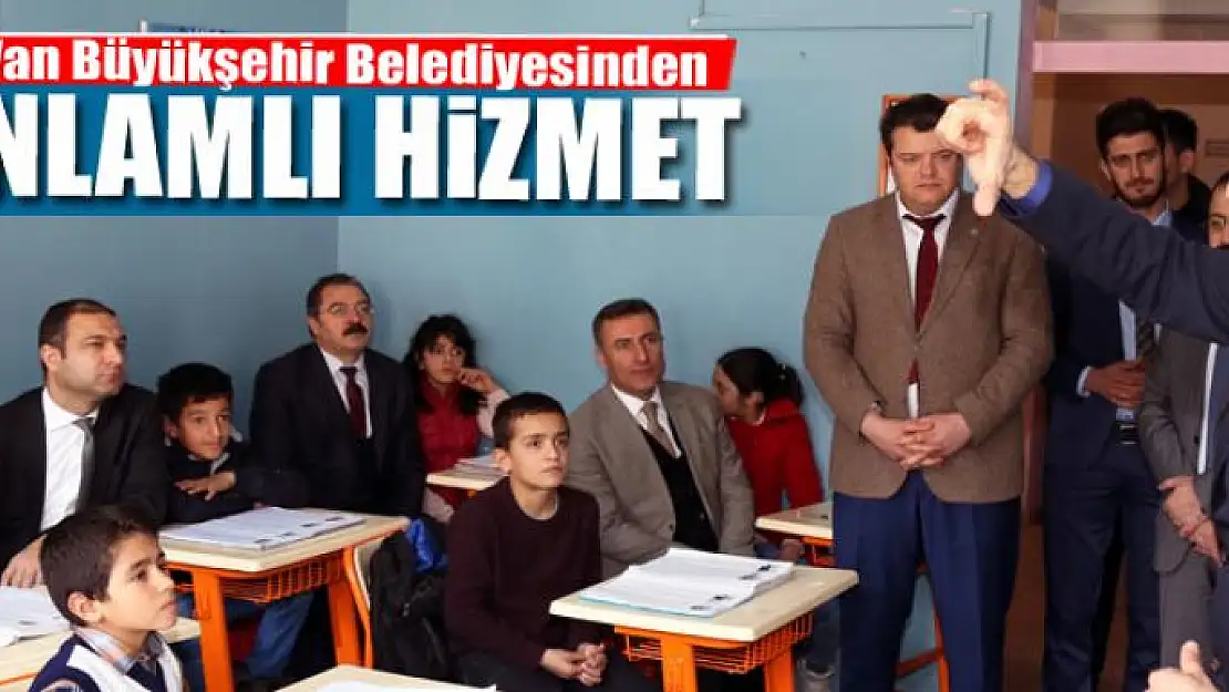 Van Büyükşehir Belediyesinden özel öğrencilere anlamlı hizmet