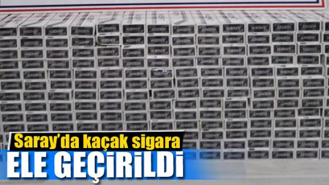 Saray'da bin 960 paket kaçak sigara ele geçirildi