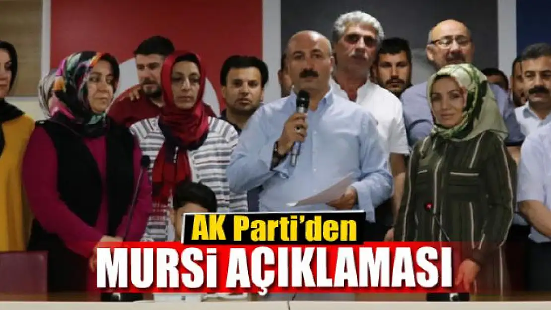 AK Parti'den Mursi açıklaması