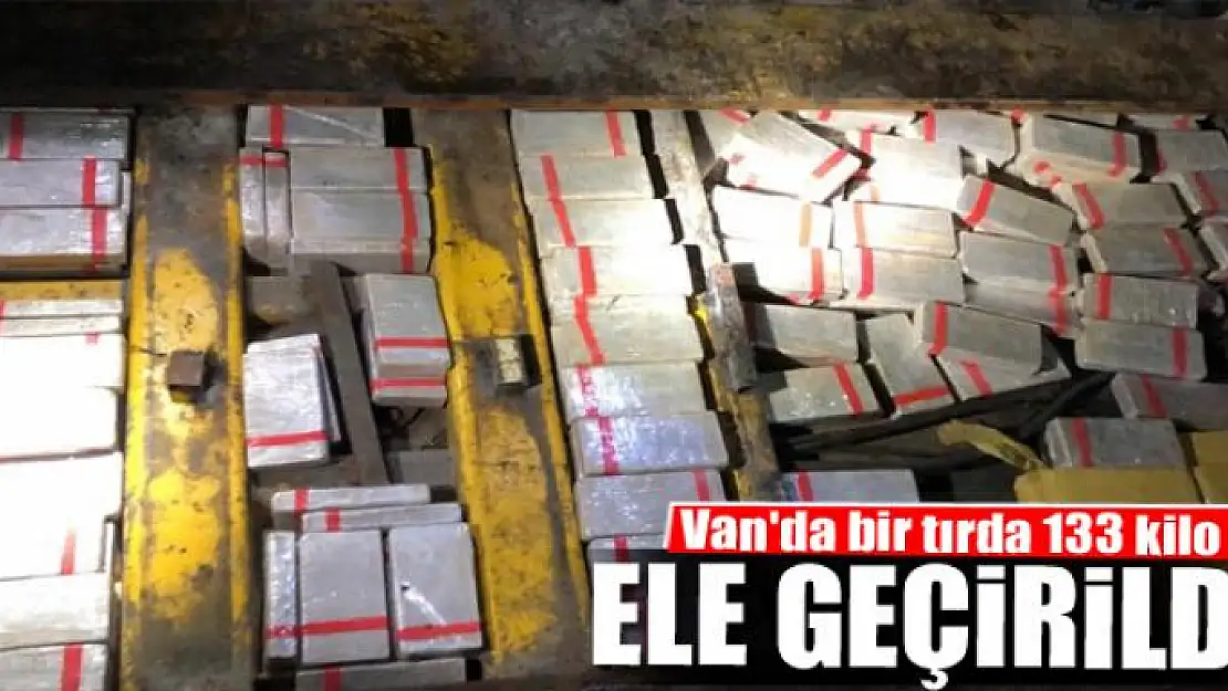 Van'da bir tırda 133 kilo ele geçirildi