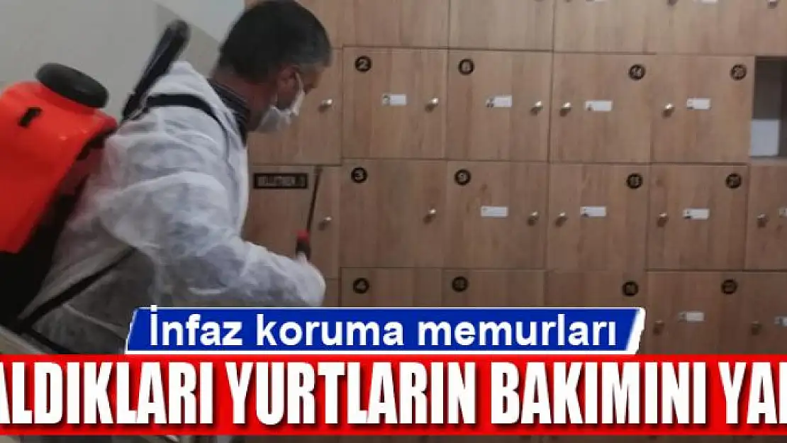 İnfaz koruma memurları, kaldıkları yurtların bakımını yaptı