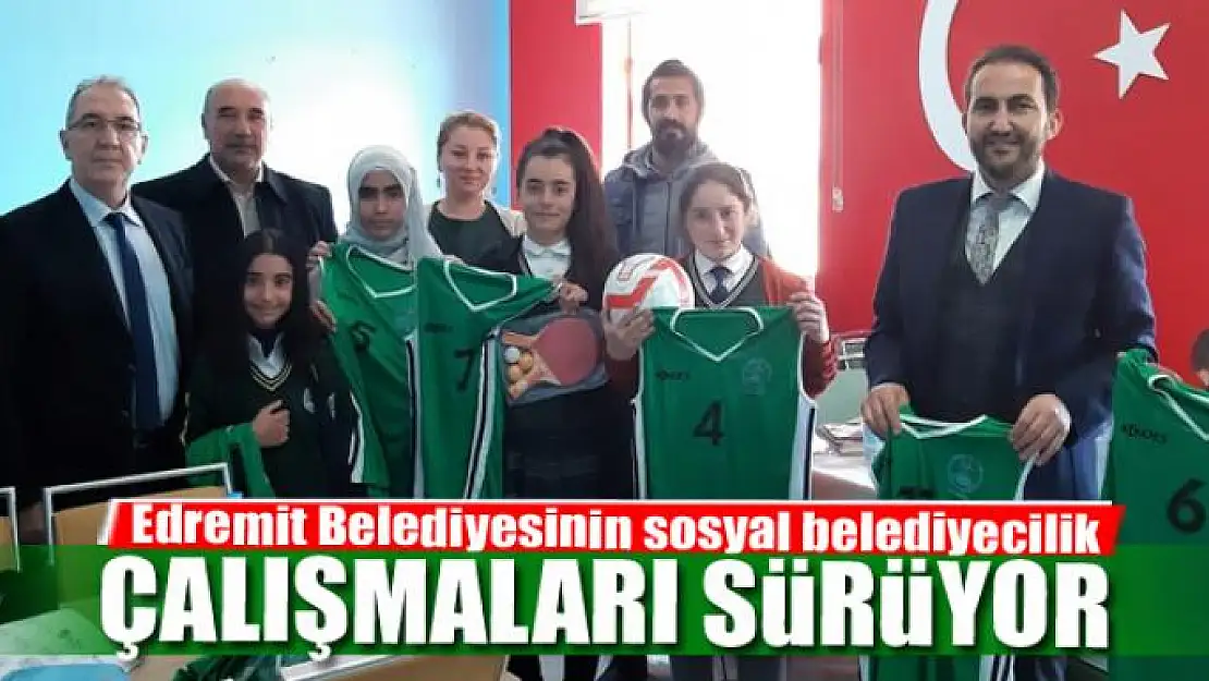 Edremit Belediyesinin sosyal belediyecilik çalışmaları sürüyor