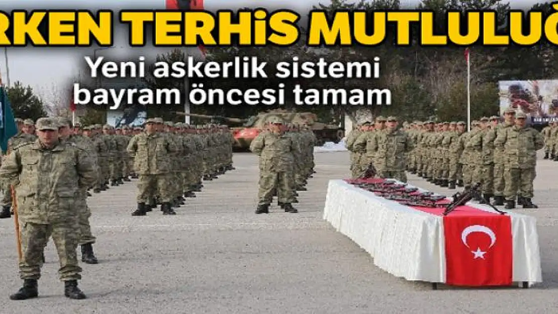 Kışlalarda erken terhis mutluluğu