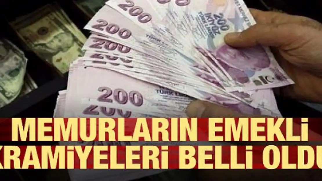 Memurların 2019'daki emekli ikramiyeleri belli oldu