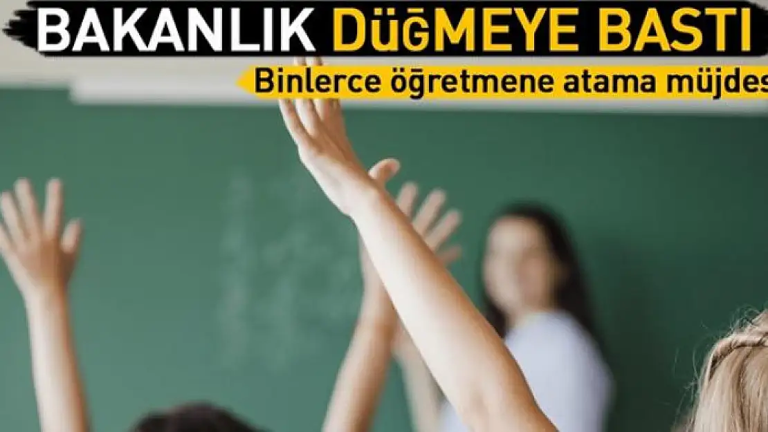 5 bin yeni öğretmen 