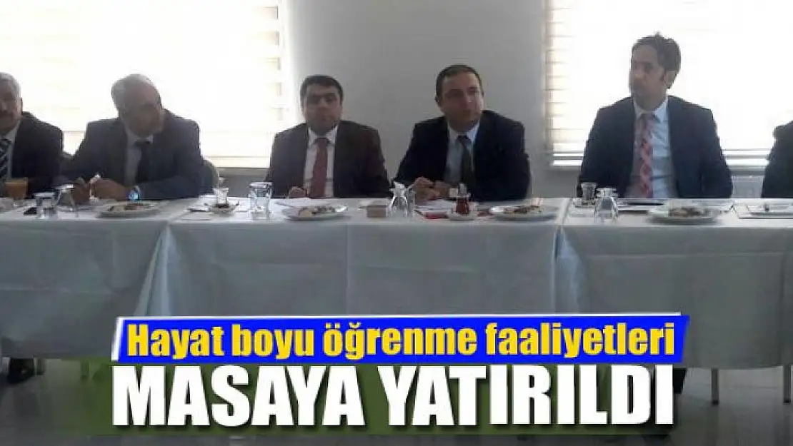 Hayat boyu öğrenme faaliyetleri masaya yatırıldı