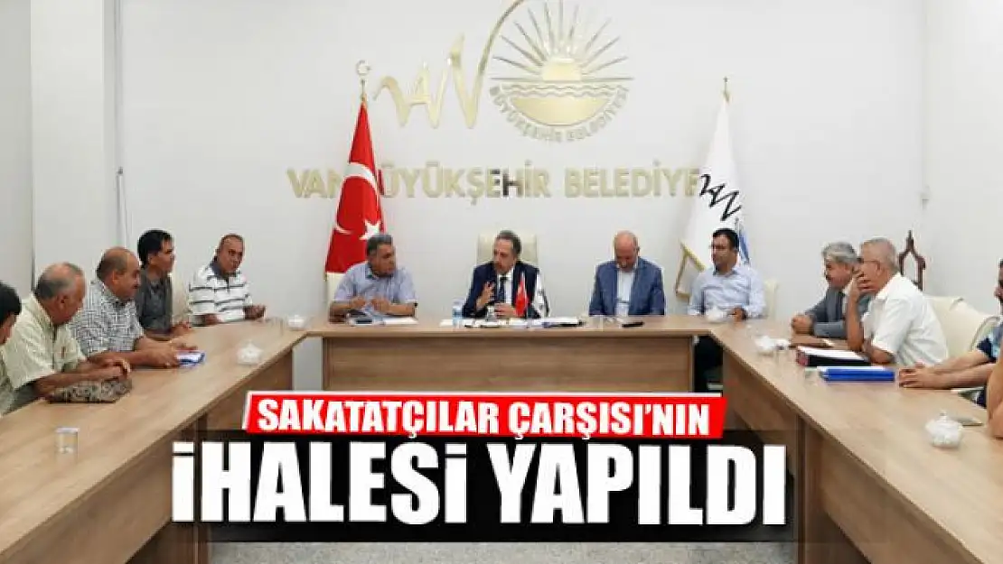 SAKATATÇILAR ÇARŞISI'NIN İHALESİ YAPILDI