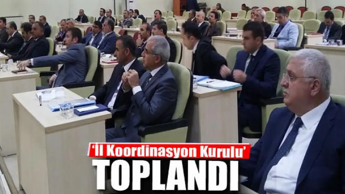 Van'da 'İl Koordinasyon Kurulu' toplantısı