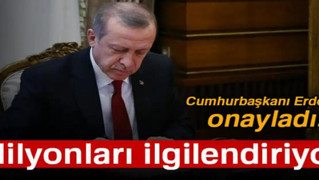 Cumhurbaşkanı Erdoğan, torba kanun ve uyum yasasını onayladı