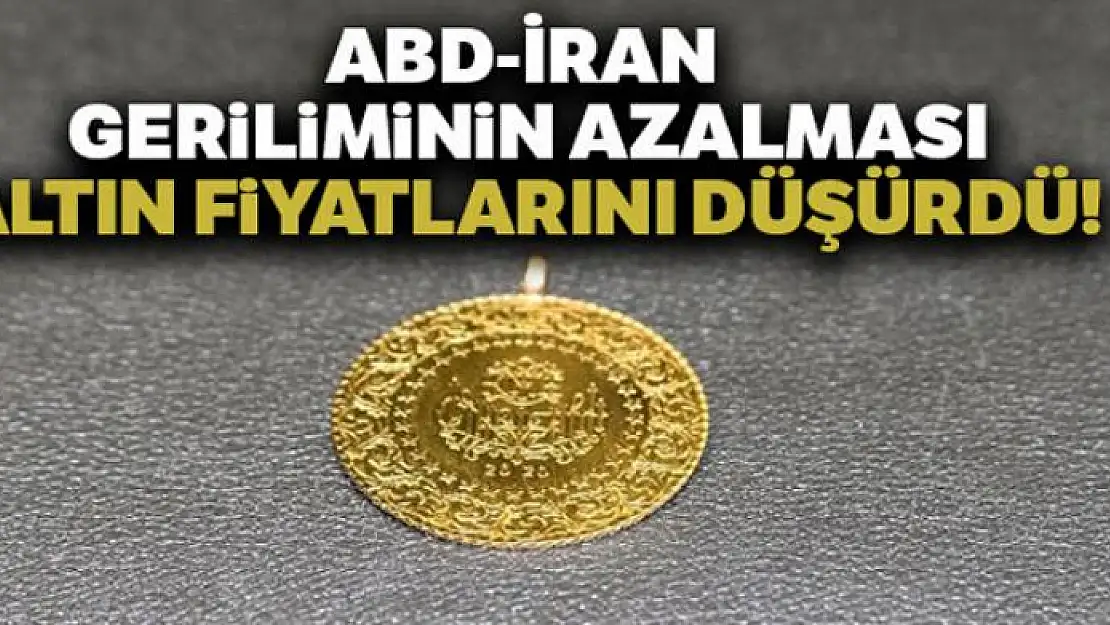 ABD ile İran arasındaki gerilimin azalması altının ateşini söndürdü