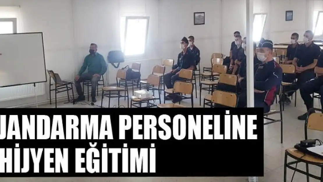 Jandarma personeline hijyen eğitimi