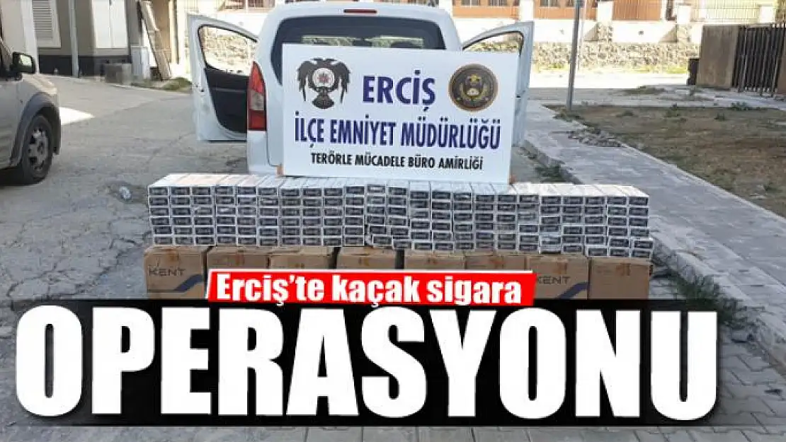 Erciş'te 17 bin 772 paket kaçak sigara ele geçirildi 