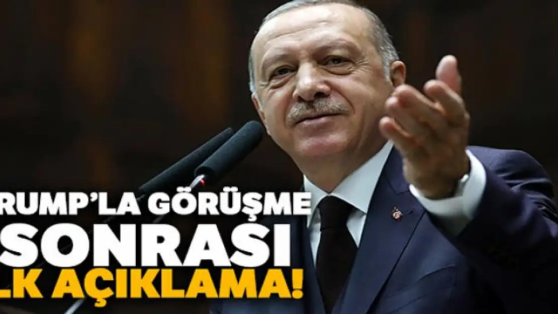 Cumhurbaşkanı Erdoğan'dan Trump'la görüşme sonrası ilk açıklama!