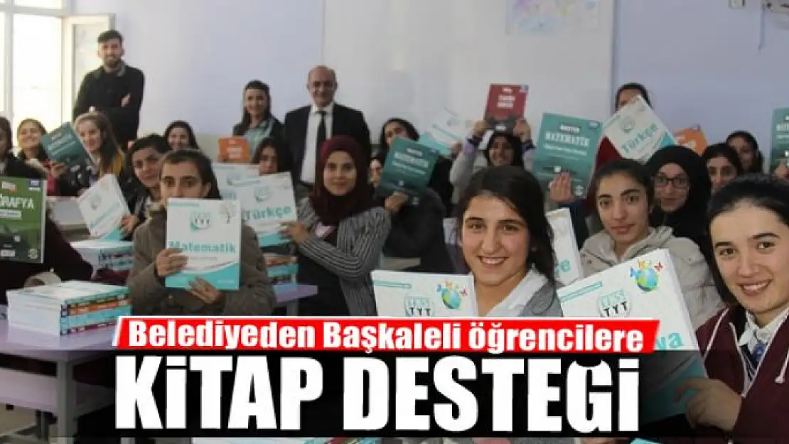 Belediyeden Başkaleli öğrencilere kitap desteği 