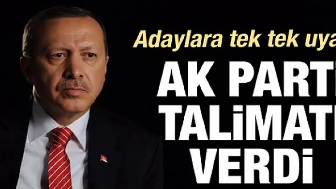 AK Parti talimatı verdi!