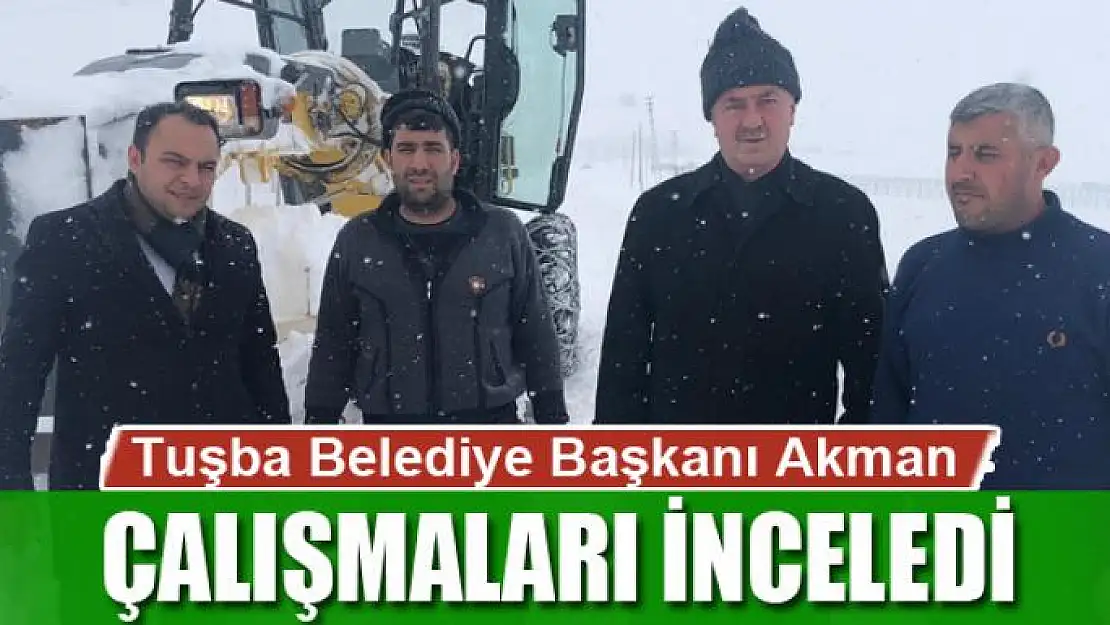 Başkan Akman, yol açma çalışmalarını yerinde inceledi