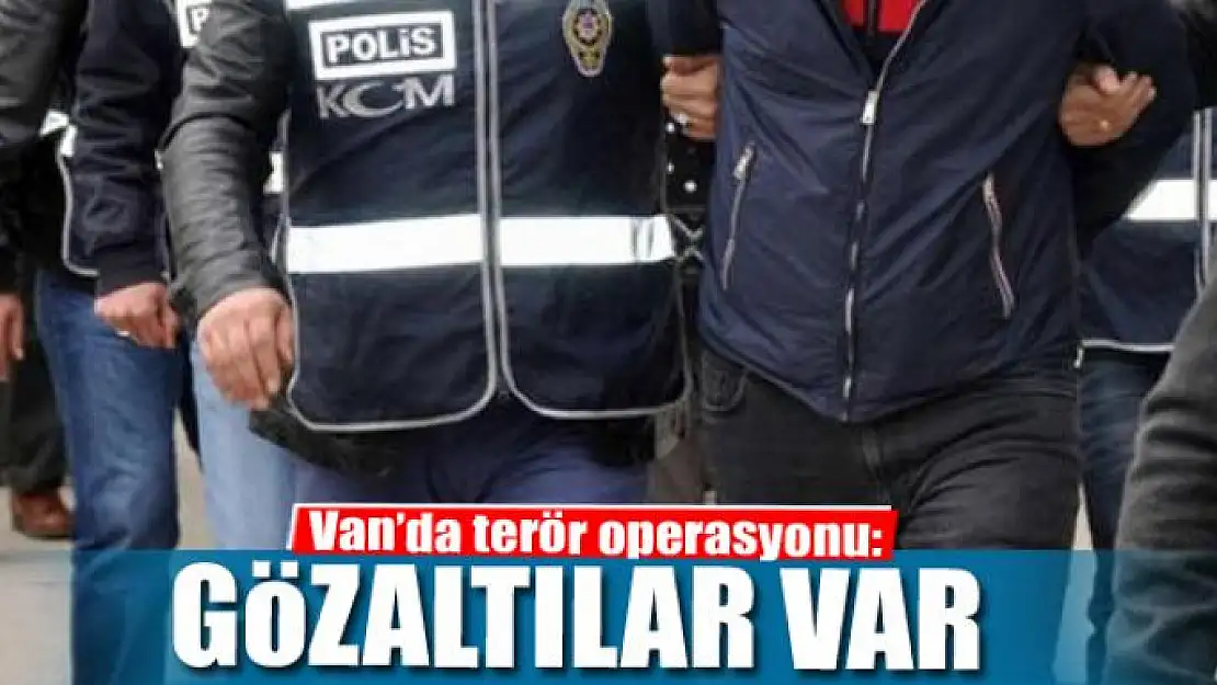 Van'da terör operasyonu: 8 gözaltı